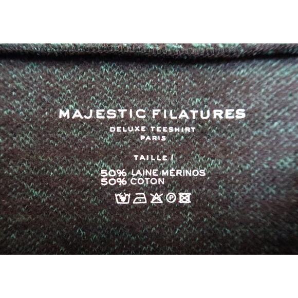 MAJESTIC FILATURES PARIS Merino Wool Flannel Houndstooth Dress 1 XS NWT $398 - Picture 6 of 11